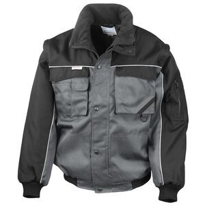 Result Mens Workgaurd Zip Sleeve Heavy Duty Water Repellent Windproof Jacket / G